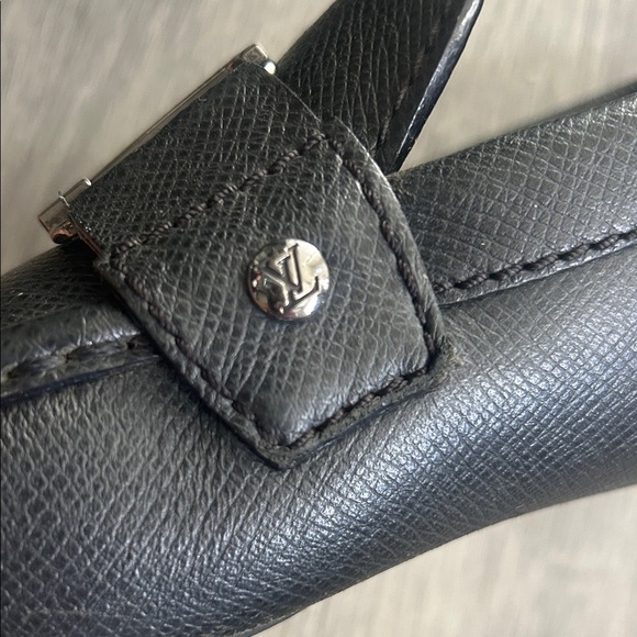 Louis Vuitton Black Leather Loafers with Silver Accent - Picture 11 of 17